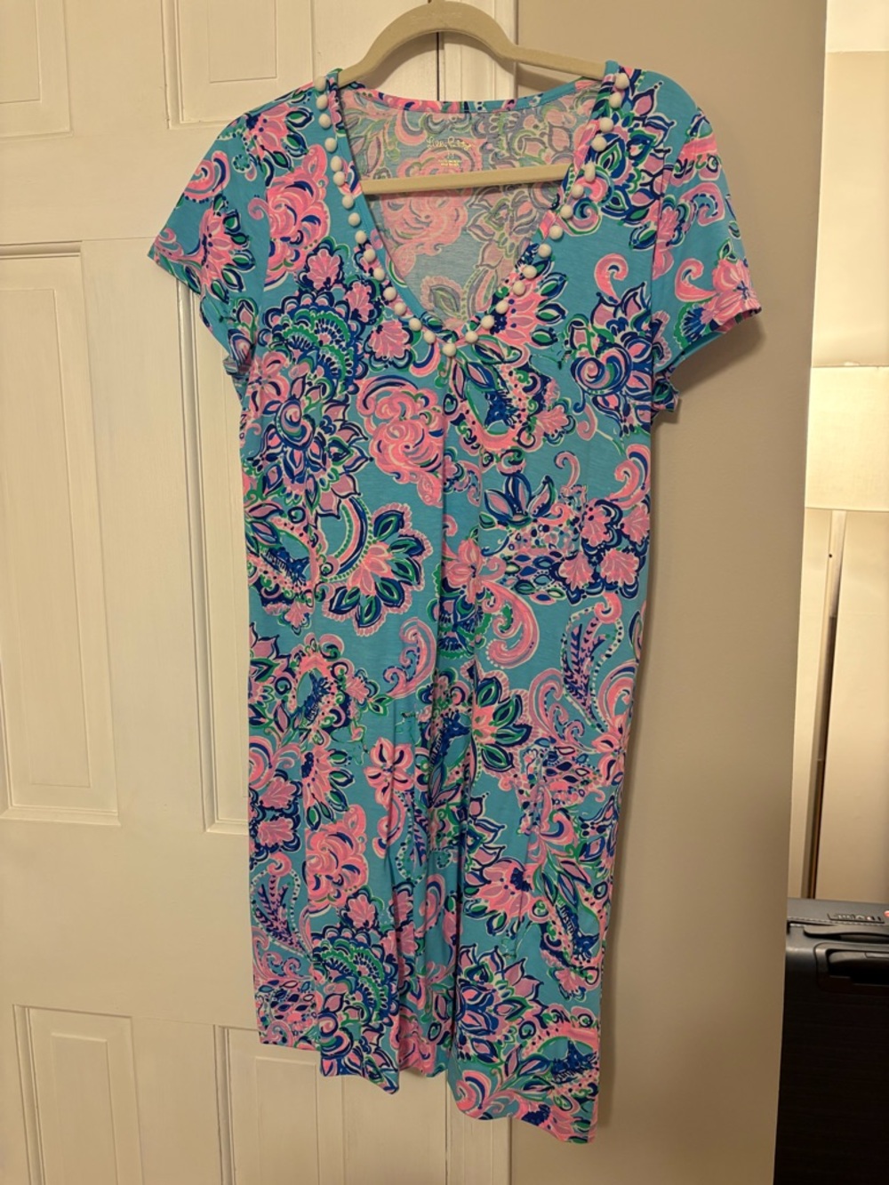 Lilly Pulitzer Etta Dress Blue Horizon Jungle Sunrise